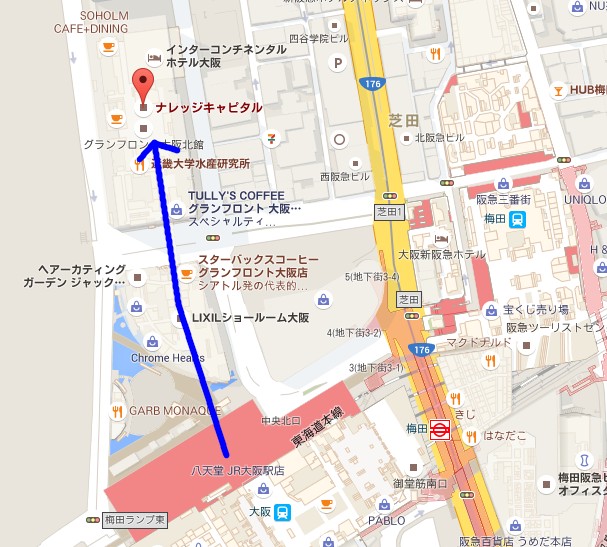 天野喜孝展へのアクセスマップ、地図